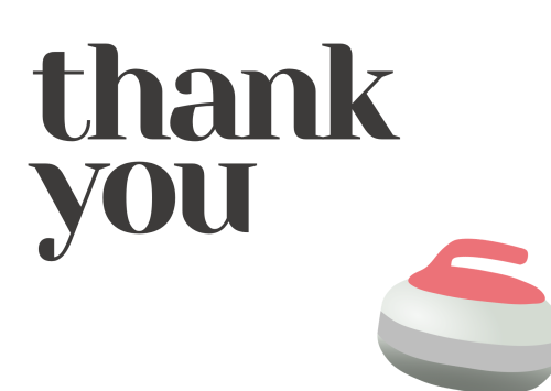 Black White Simple Typography Wedding Thank You Card