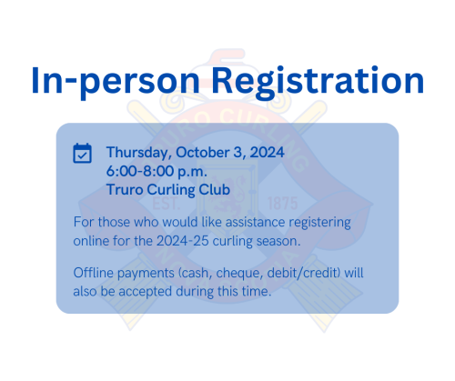In person Registration